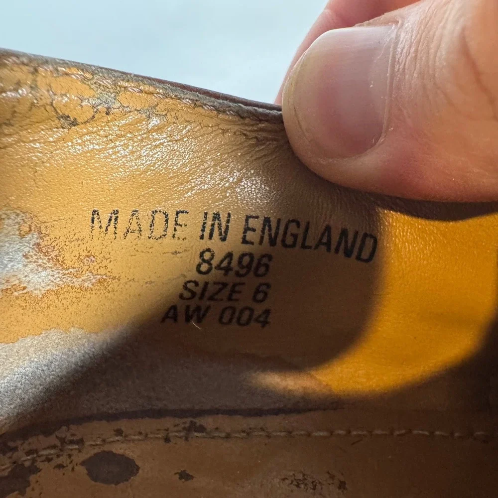 Dr. Martens 8496 Brown Leather Monk Strap Platform Shoes England UK 6 US 8
